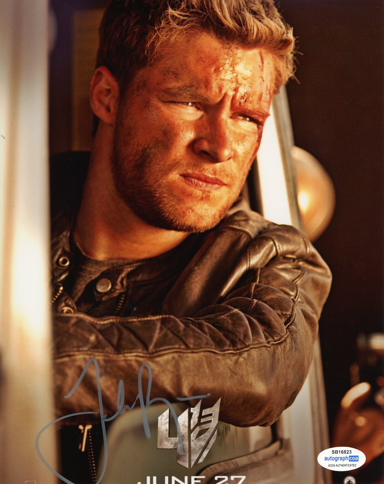 Jack Reynor Transformers Signed Autograph 8x10 Photo ACOA