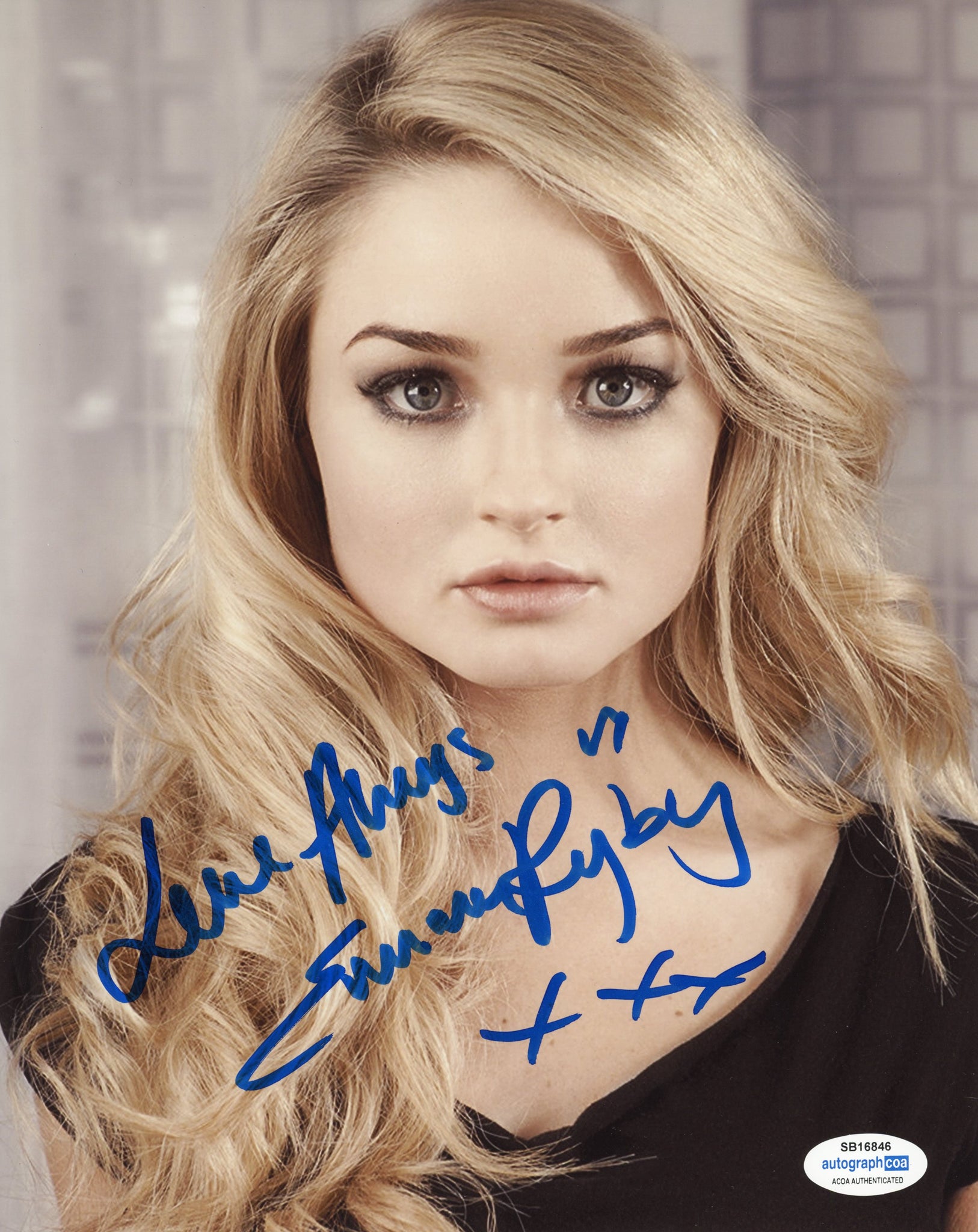 Emma Rigby Sexy Signed Autograph 8x10 Photo ACOA