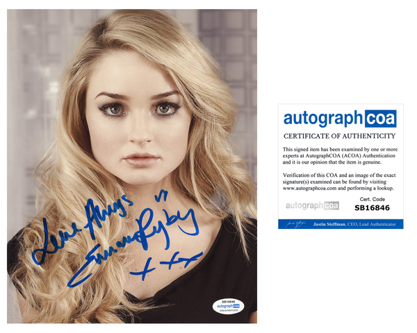 Emma Rigby Sexy Signed Autograph 8x10 Photo ACOA