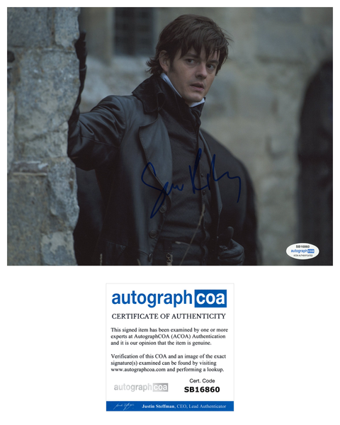 Sam Riley Pride Prejudice Zombies Signed Autograph 8x10 Photo ACOA