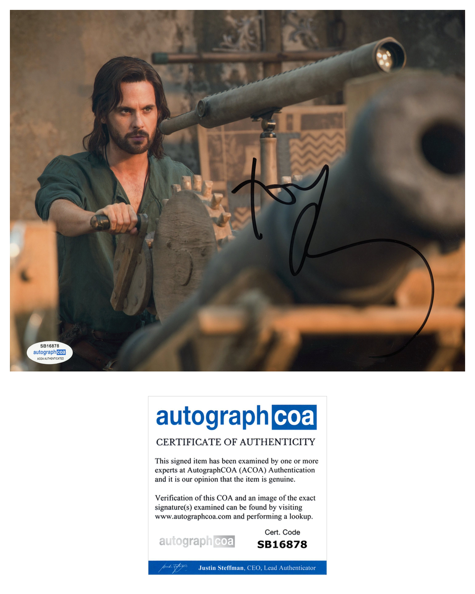 Tom Riley Davinci's Demons Signed Autograph 8x10 Photo ACOA | Outlaw ...