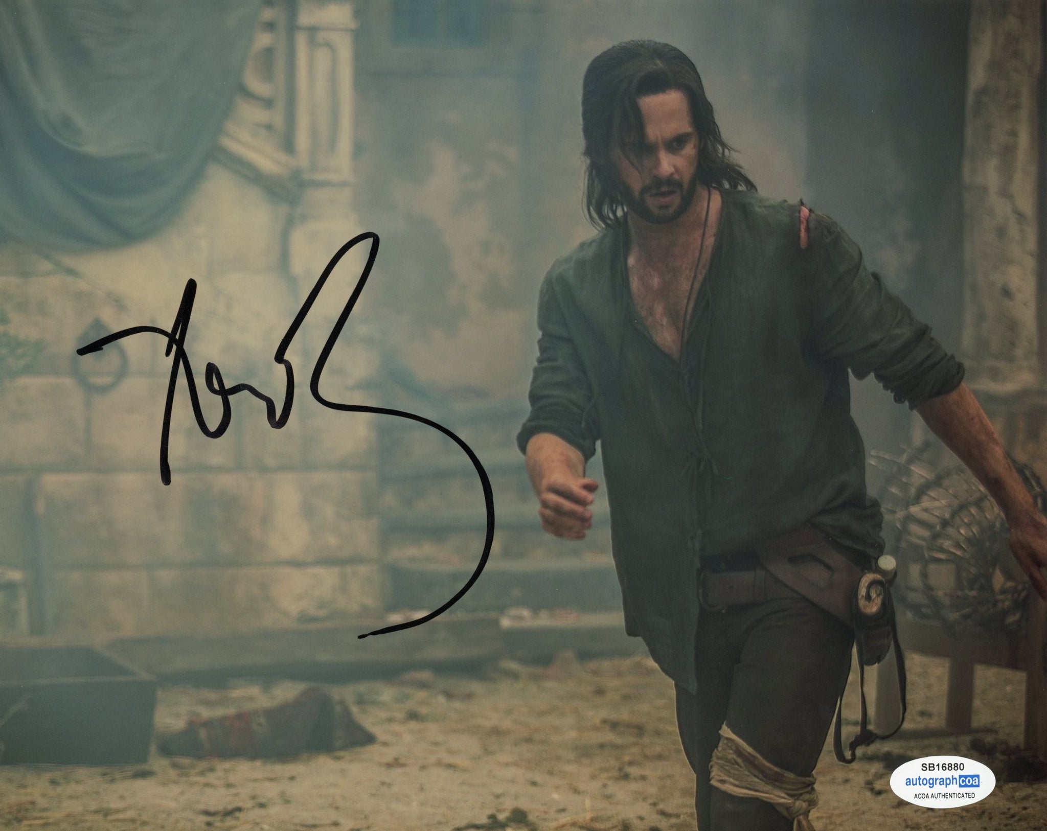 Tom Riley Davinci's Demons Signed Autograph 8x10 Photo ACOA