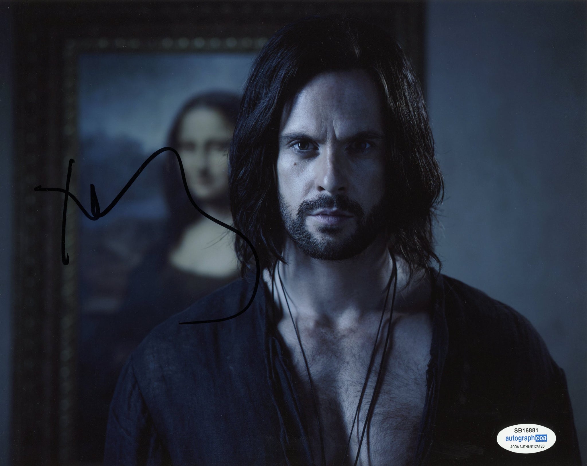 Tom Riley Davinci's Demons Signed Autograph 8x10 Photo ACOA