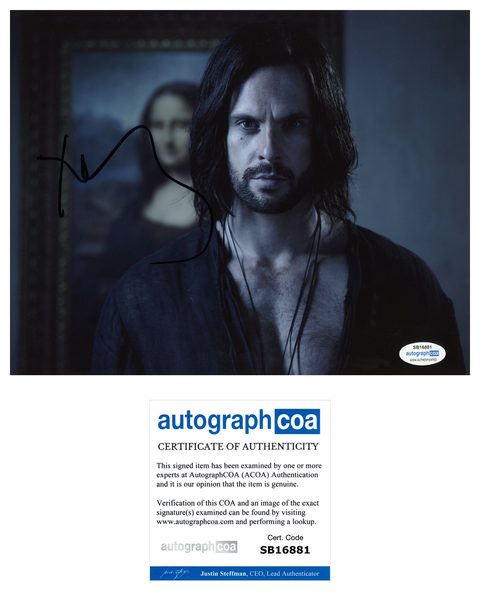 Tom Riley Davinci's Demons Signed Autograph 8x10 Photo ACOA