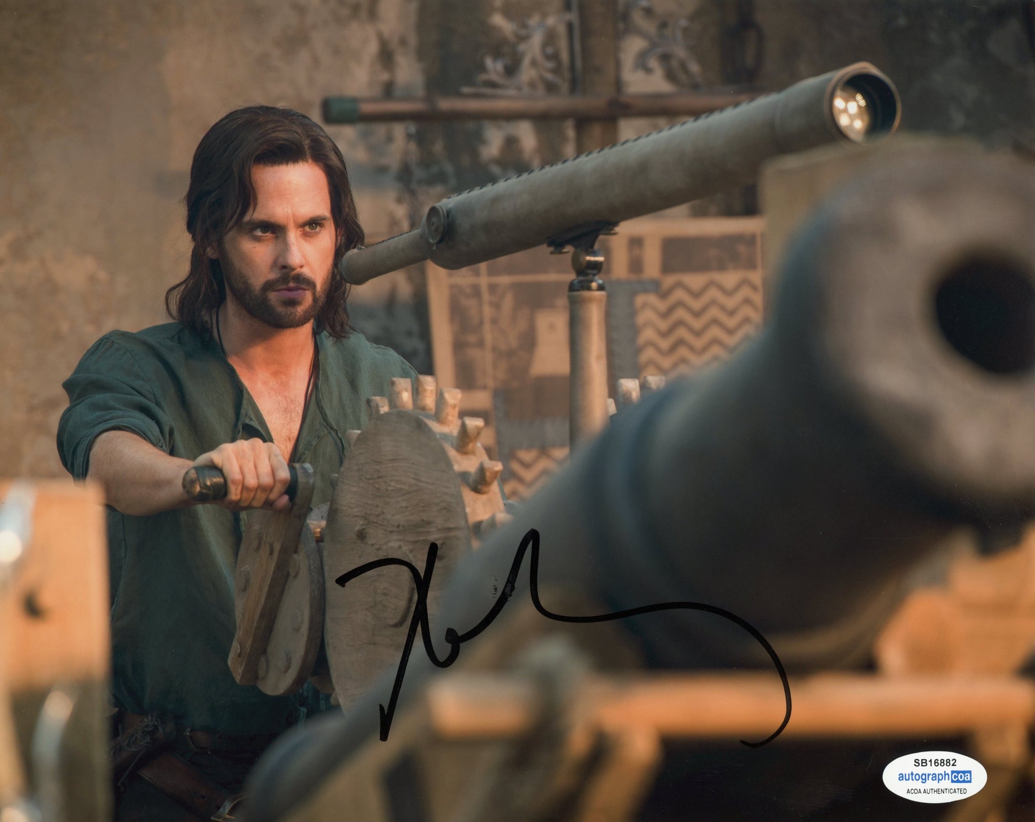 Tom Riley Davinci's Demons Signed Autograph 8x10 Photo ACOA