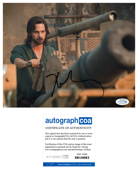 Tom Riley Davinci's Demons Signed Autograph 8x10 Photo ACOA