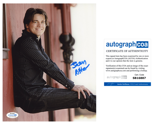 Jason Ritter Signed Autograph 8x10 Photo ACOA