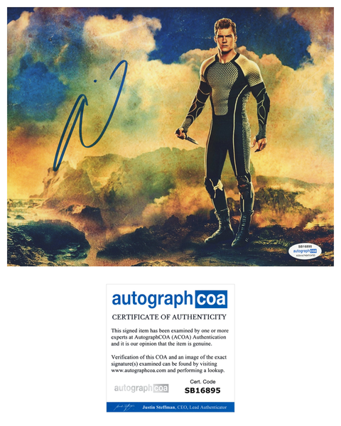 Alan Ritchson Hunger Games Signed Autograph 8x10 Photo ACOA