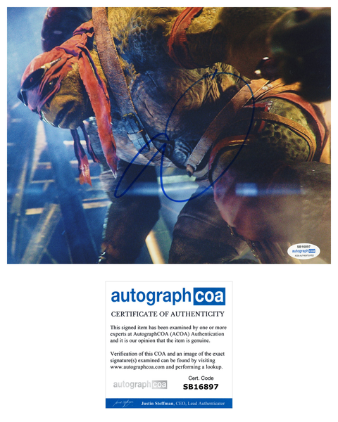 Alan Ritchson Ninja Turtles Signed Autograph 8x10 Photo ACOA
