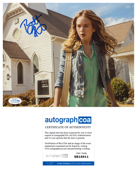 Britt Robertson Under the Dome Signed Autograph 8x10 Photo ACOA