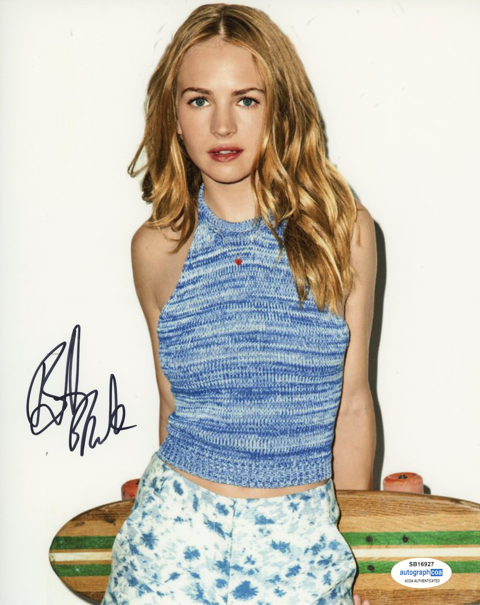 Britt Robertson Sexy Signed Autograph 8x10 Photo ACOA