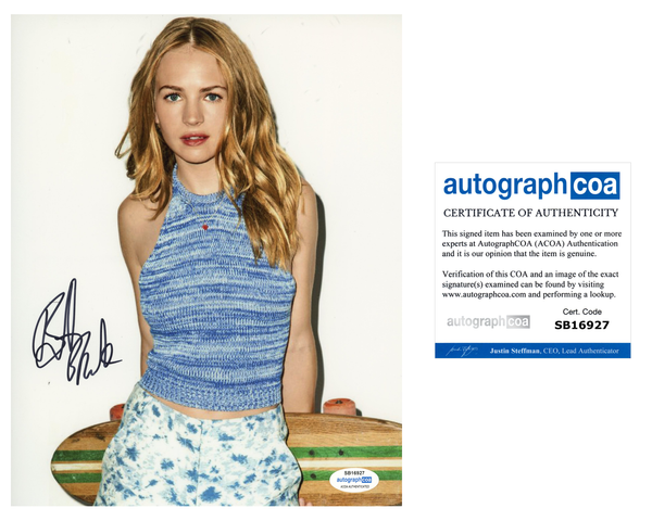 Britt Robertson Sexy Signed Autograph 8x10 Photo ACOA