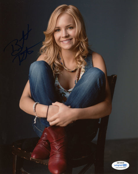 Britt Robertson Sexy Signed Autograph 8x10 Photo ACOA