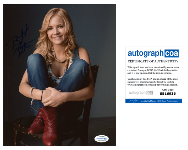 Britt Robertson Sexy Signed Autograph 8x10 Photo ACOA