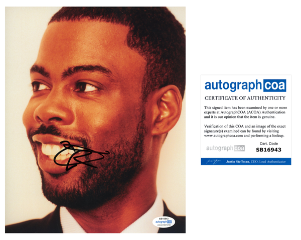 Chris Rock Comedian Signed Autograph 8x10 Photo ACOA