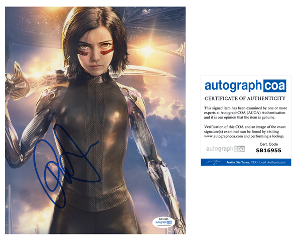 Rosa Salazar Alita Signed Autograph 8x10 Photo ACOA