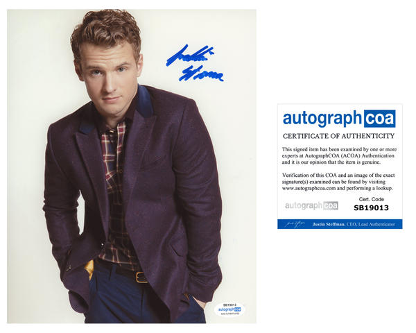 Freddie Stroma Peacemaker Signed Autograph 8x10 Photo ACOA