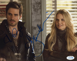 Jennifer Morrison Colin O'Donoghue Once Upon A Time Signed Autograph 8x10 Photo ACOA