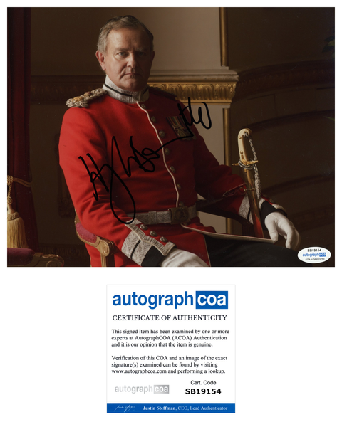 Hugh Bonneville Downton Abbey Signed Autograph 8x10 Photo ACOA