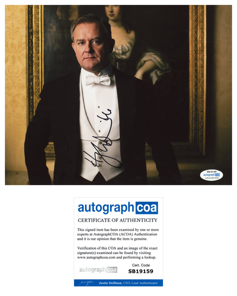 Hugh Bonneville Downton Abbey Signed Autograph 8x10 Photo ACOA