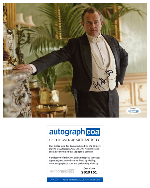 Hugh Bonneville Downton Abbey Signed Autograph 8x10 Photo ACOA