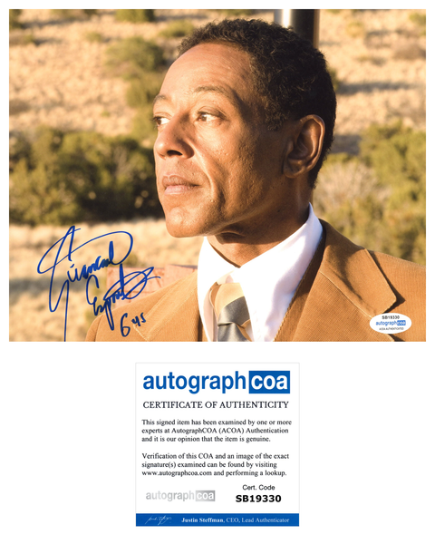 Giancarlo Esposito Breaking Bad Signed Autograph 8x10 Photo ACOA