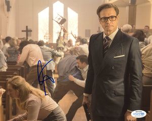 Colin Firth Kingsman Signed Autograph 8x10 Photo ACOA