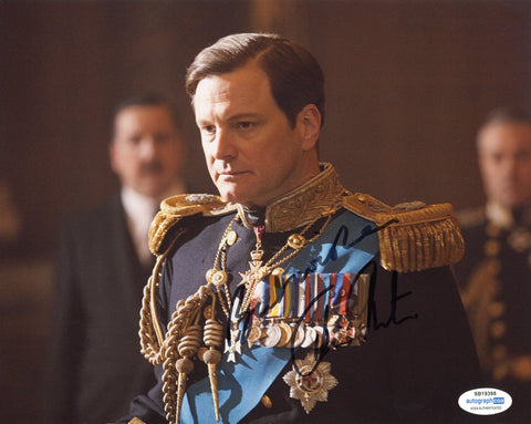 Colin Firth King's Speech Signed Autograph 8x10 Photo ACOA