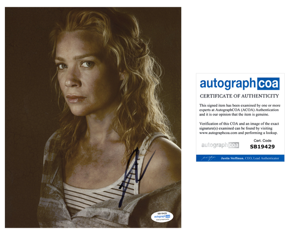 Laurie Holden Walking Dead Signed Autograph 8x10 Photo ACOA