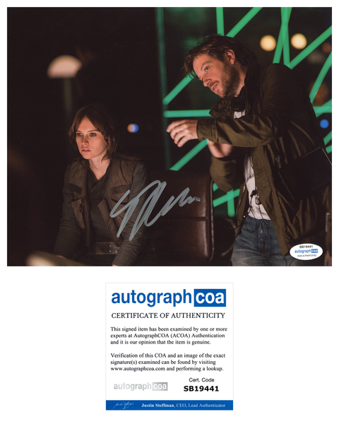 Gareth Edwards Rogue One Signed Autograph 8x10 Photo ACOA