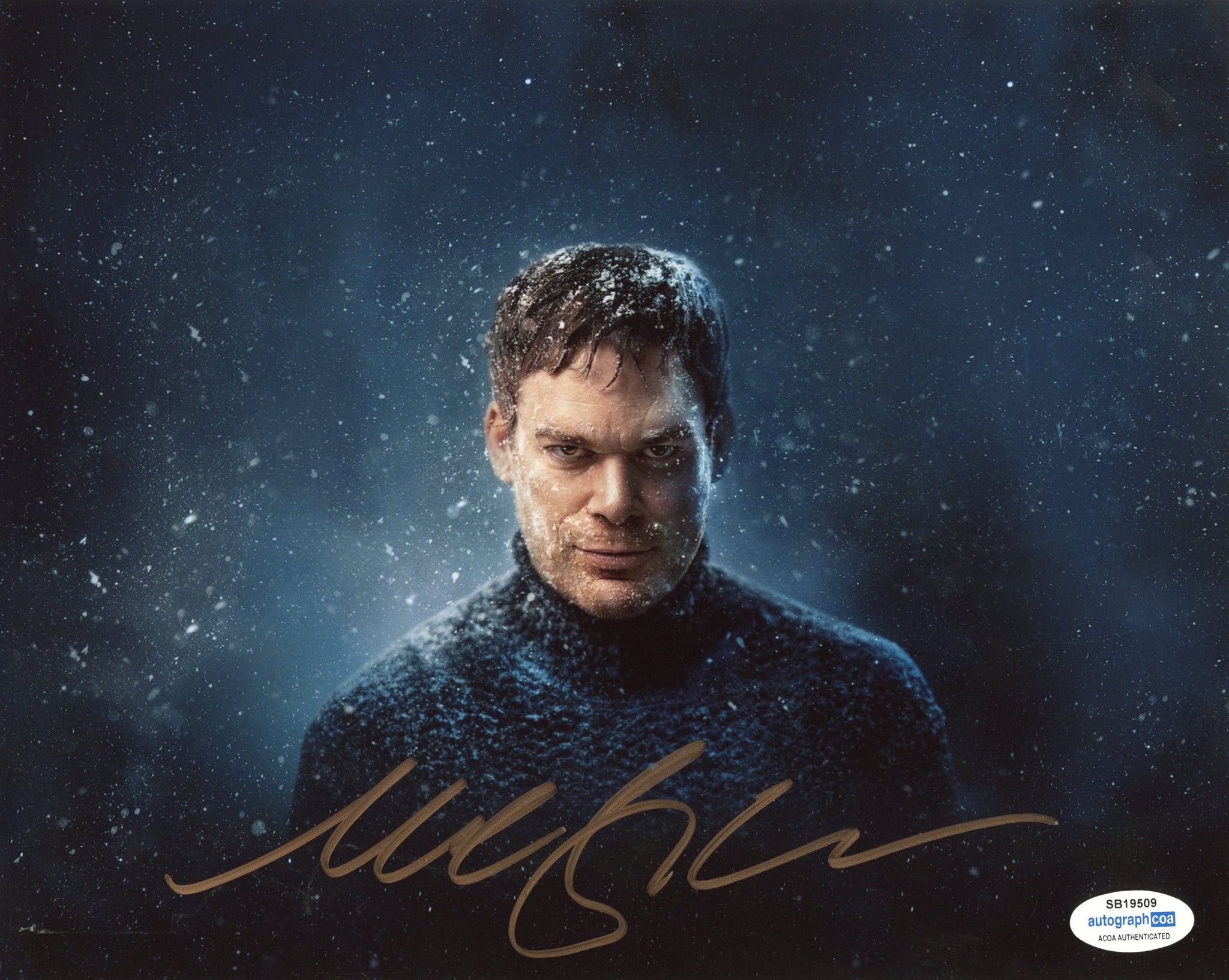 Michael C Hall Dexter Signed Autograph 8x10 Photo ACOA