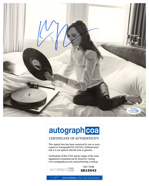 Ellen Elliott Page Signed Autograph 8x10 Photo ACOA