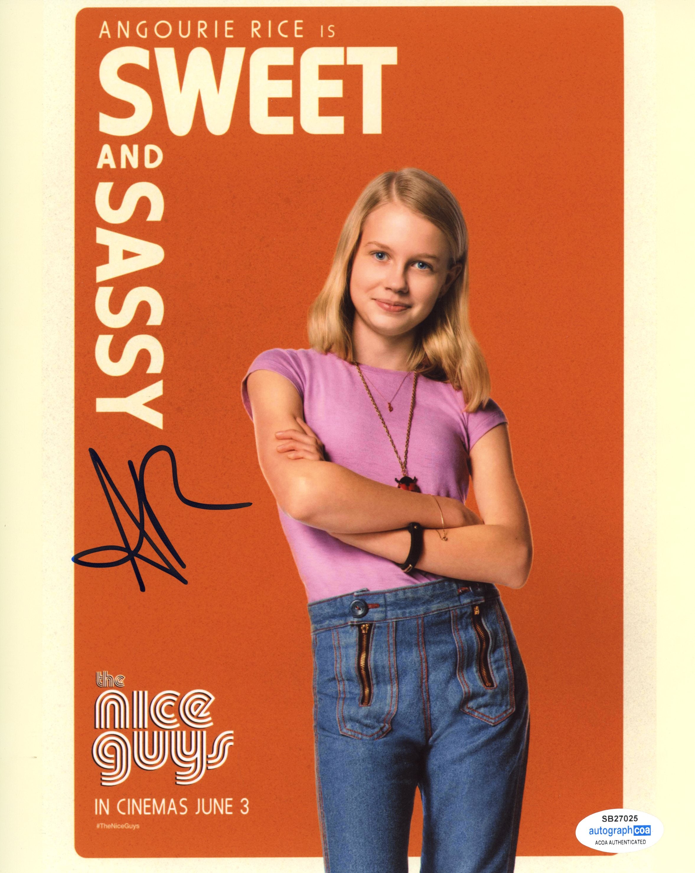 Angourie Rice The Nice Guys Signed Autograph 8x10 Photo ACOA | Outlaw  Hobbies Authentic Autographs