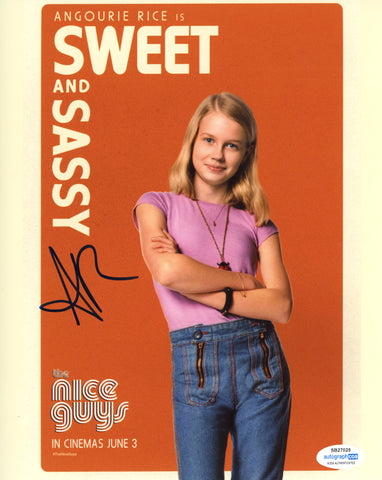 Angourie Rice The Nice Guys Signed Autograph 8x10 Photo ACOA