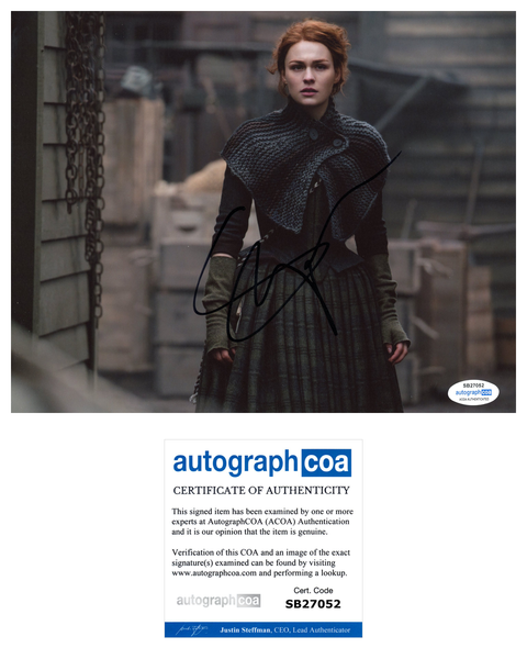 Sophie Skelton Outlander Signed Autograph 8x10 Photo ACOA