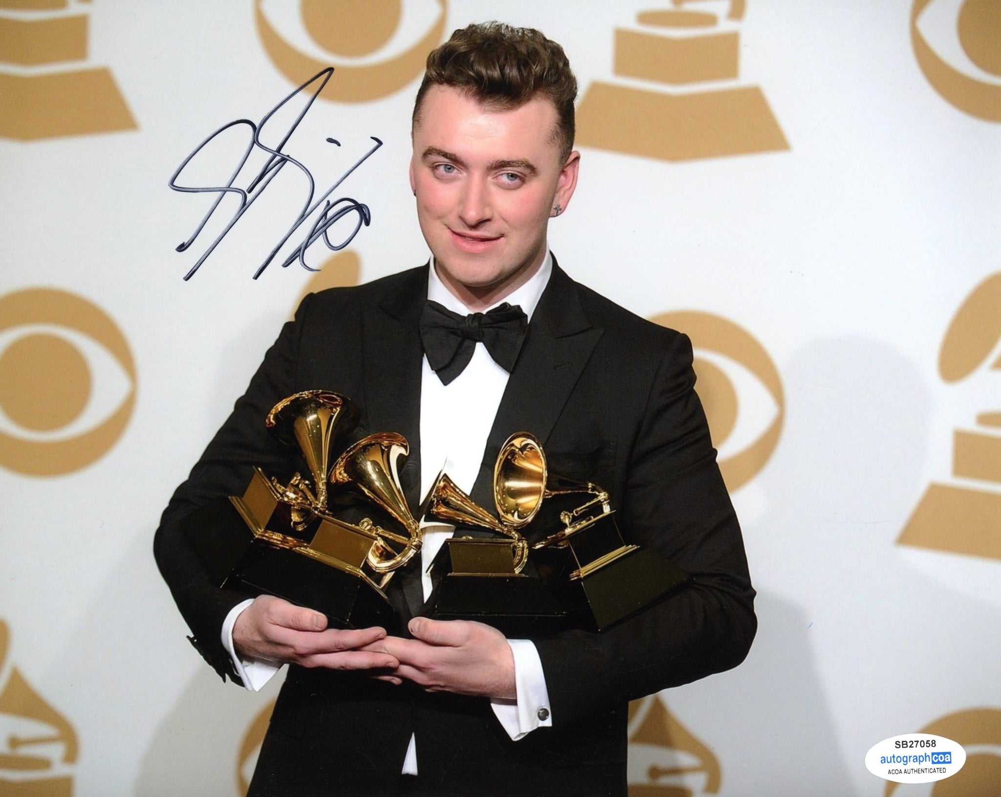 Sam Smith Singer Signed Autograph 8x10 Photo ACOA