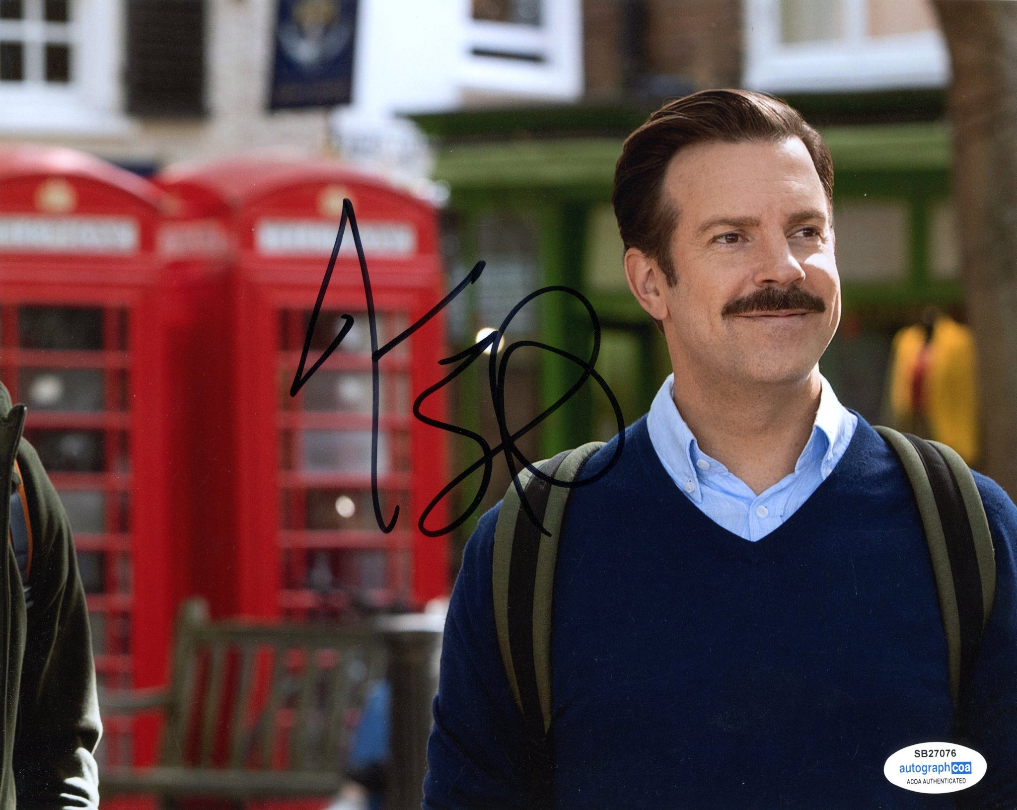 Jason Sudeikis Ted Lasso Signed Autograph 8x10 Photo ACOA