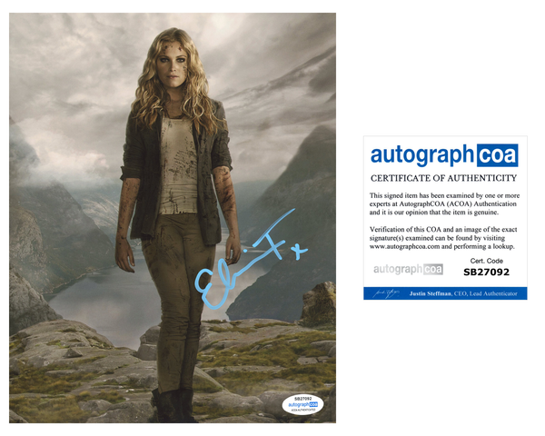 Eliza Taylor The 100 Signed Autograph 8x10 Photo ACOA