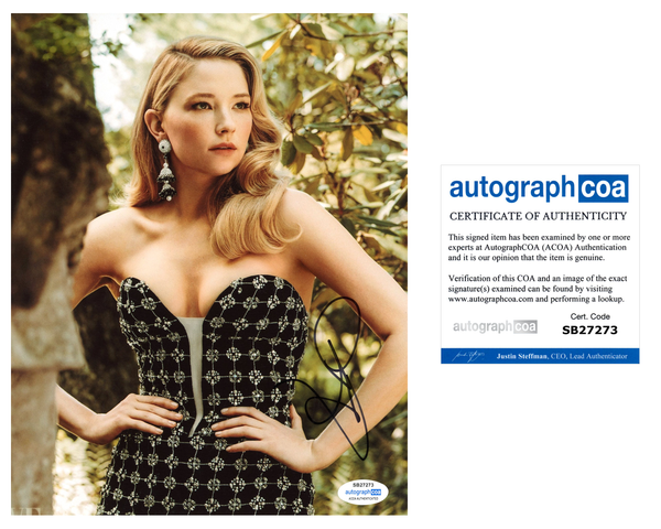 Haley Bennett Sexy Signed Autograph 8x10 Photo ACOA