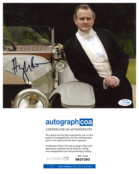 Hugh Bonneville Downton Abbey Signed Autograph 8x10 Photo ACOA