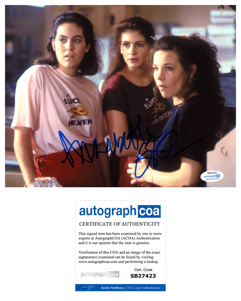 Annabeth Gish Mystic Pizza Signed Autograph 8x10 Photo ACOA