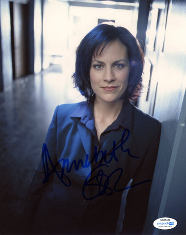 Annabeth Gish X-Files Signed Autograph 8x10 Photo ACOA