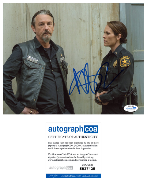 Annabeth Gish Sons of Anarchy Signed Autograph 8x10 Photo ACOA