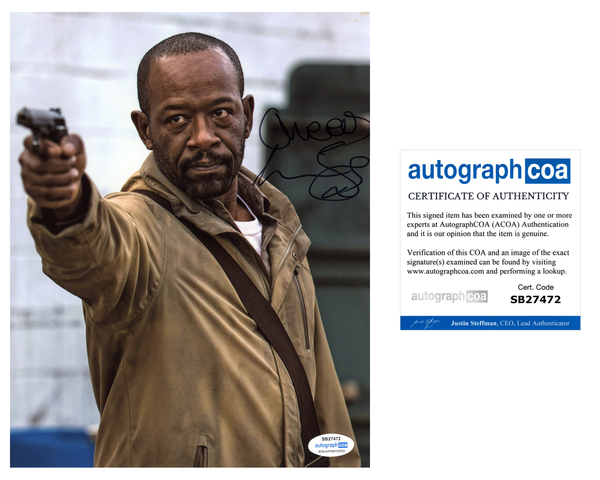 Lennie James Walking Dead Signed Autograph 8x10 Photo ACOA