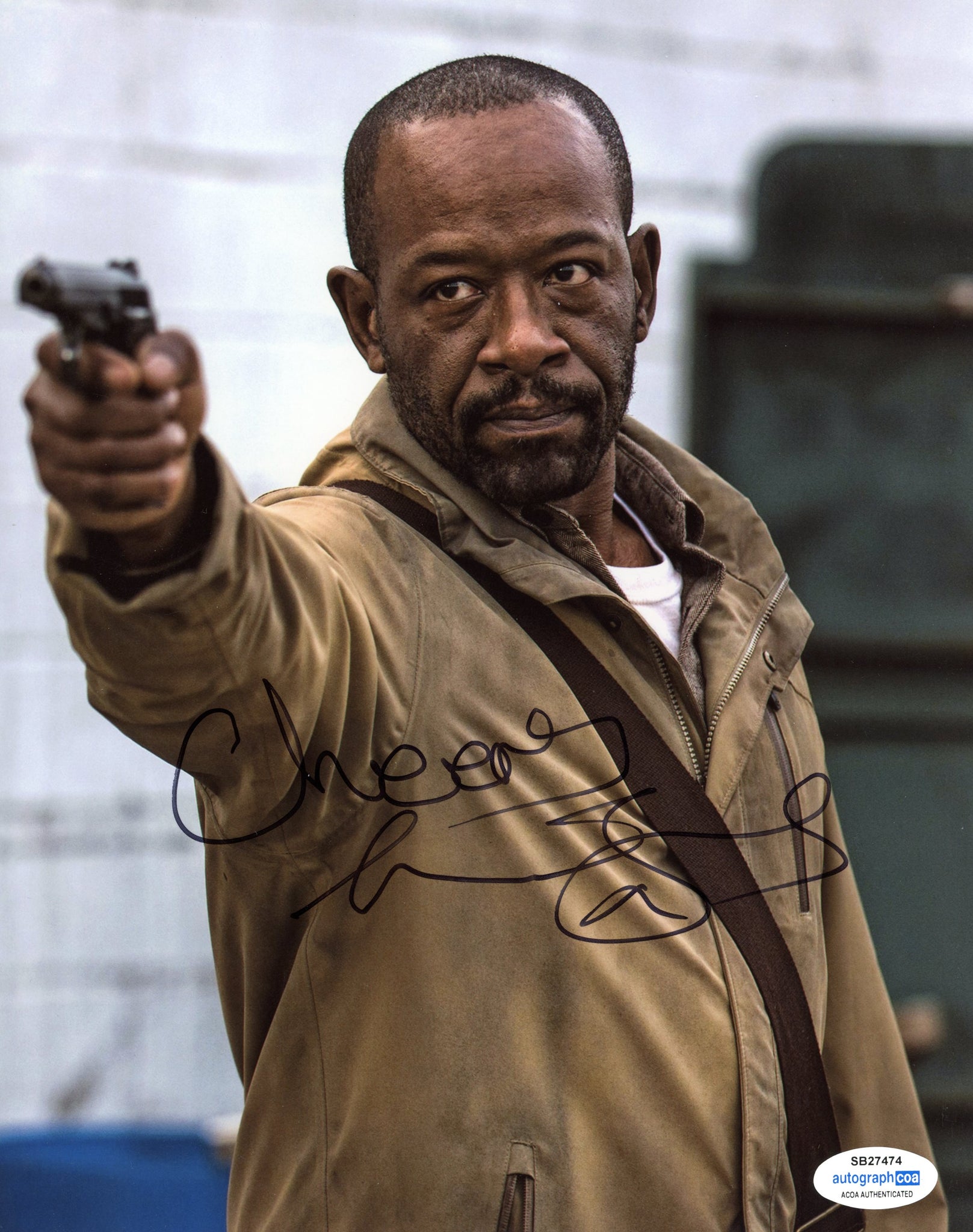 Lennie James Walking Dead Signed Autograph 8x10 Photo ACOA