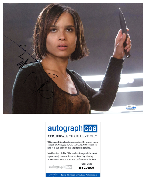 Zoe Kravitz Divergent Signed Autograph 8x10 Photo ACOA
