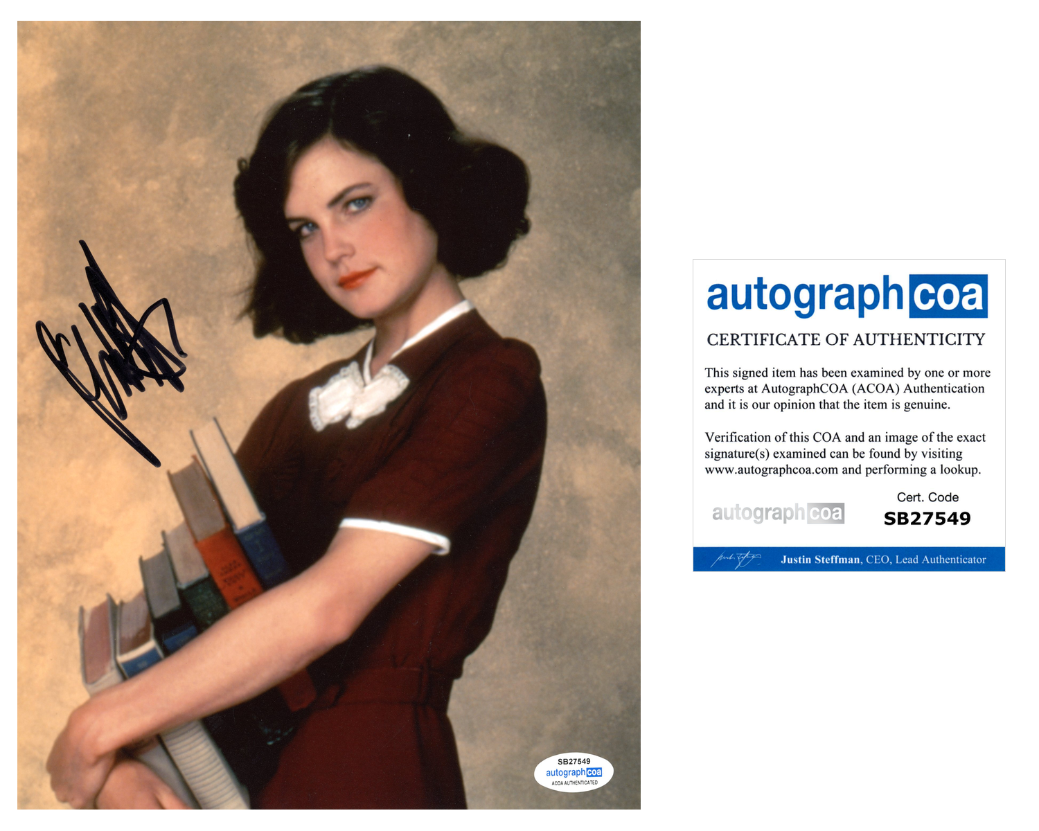Elizabeth McGovern Sexy Signed Autograph 8x10 Photo ACOA– Outlaw