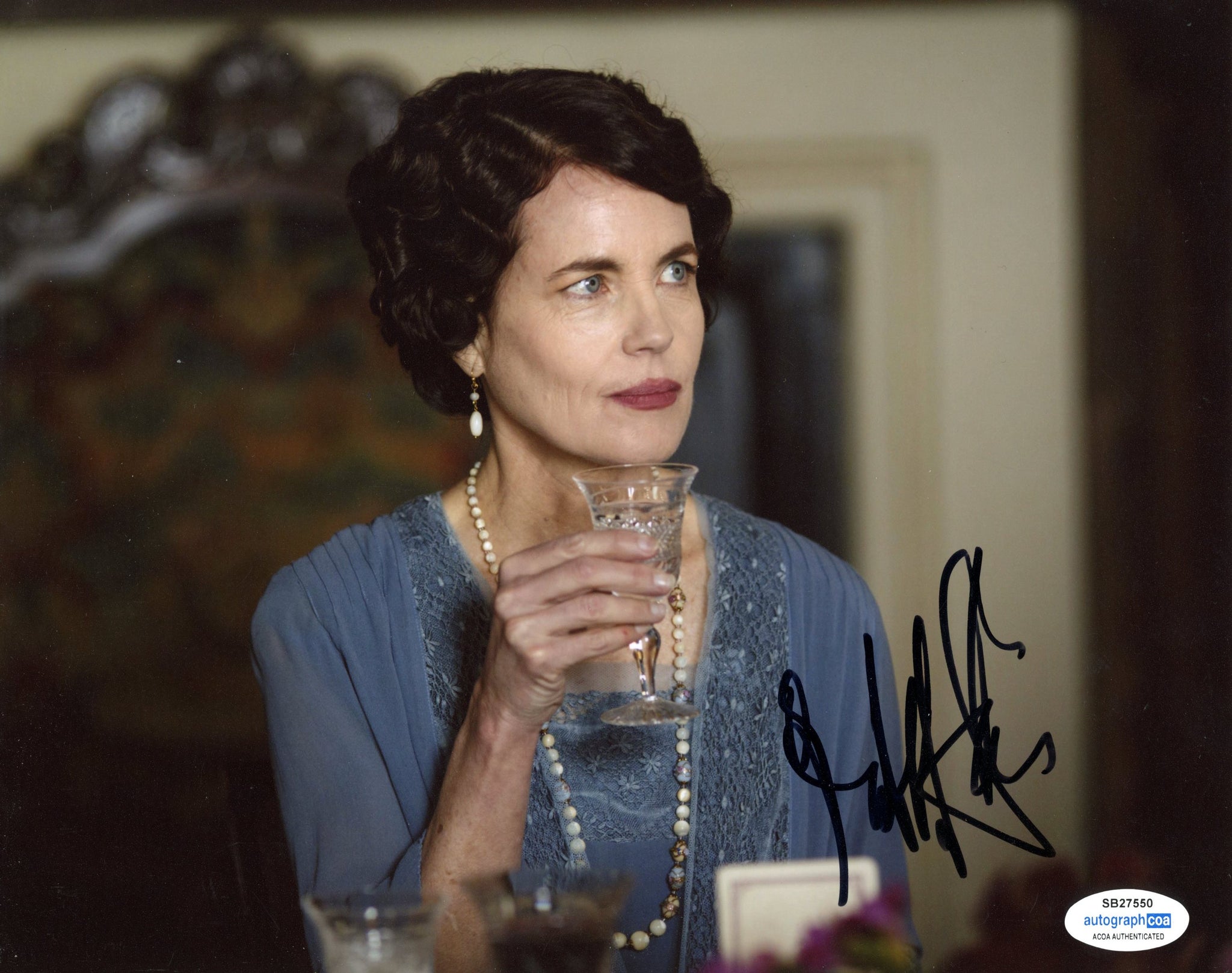 Elizabeth McGovern Downton Abbey Signed Autograph 8x10 Photo ACOA