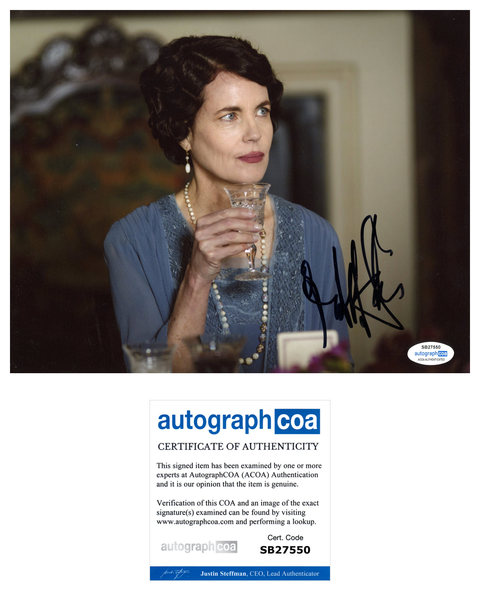 Elizabeth McGovern Downton Abbey Signed Autograph 8x10 Photo ACOA