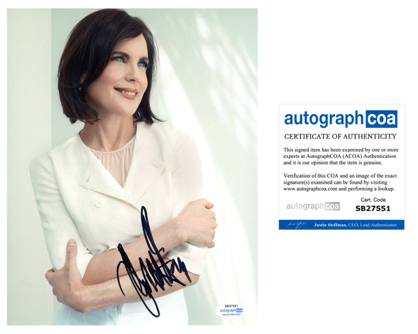 Elizabeth McGovern Downton Abbey Signed Autograph 8x10 Photo ACOA